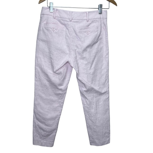 CLUB Monaco Pink Tweed Cropped Ankle Pants Size 4 - Picture 9 of 10